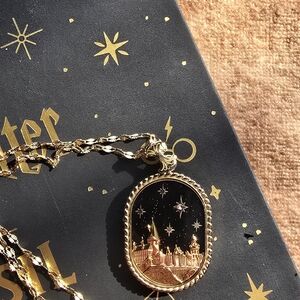 Fossil Harry Potter Skyline Castle Pendant Necklace